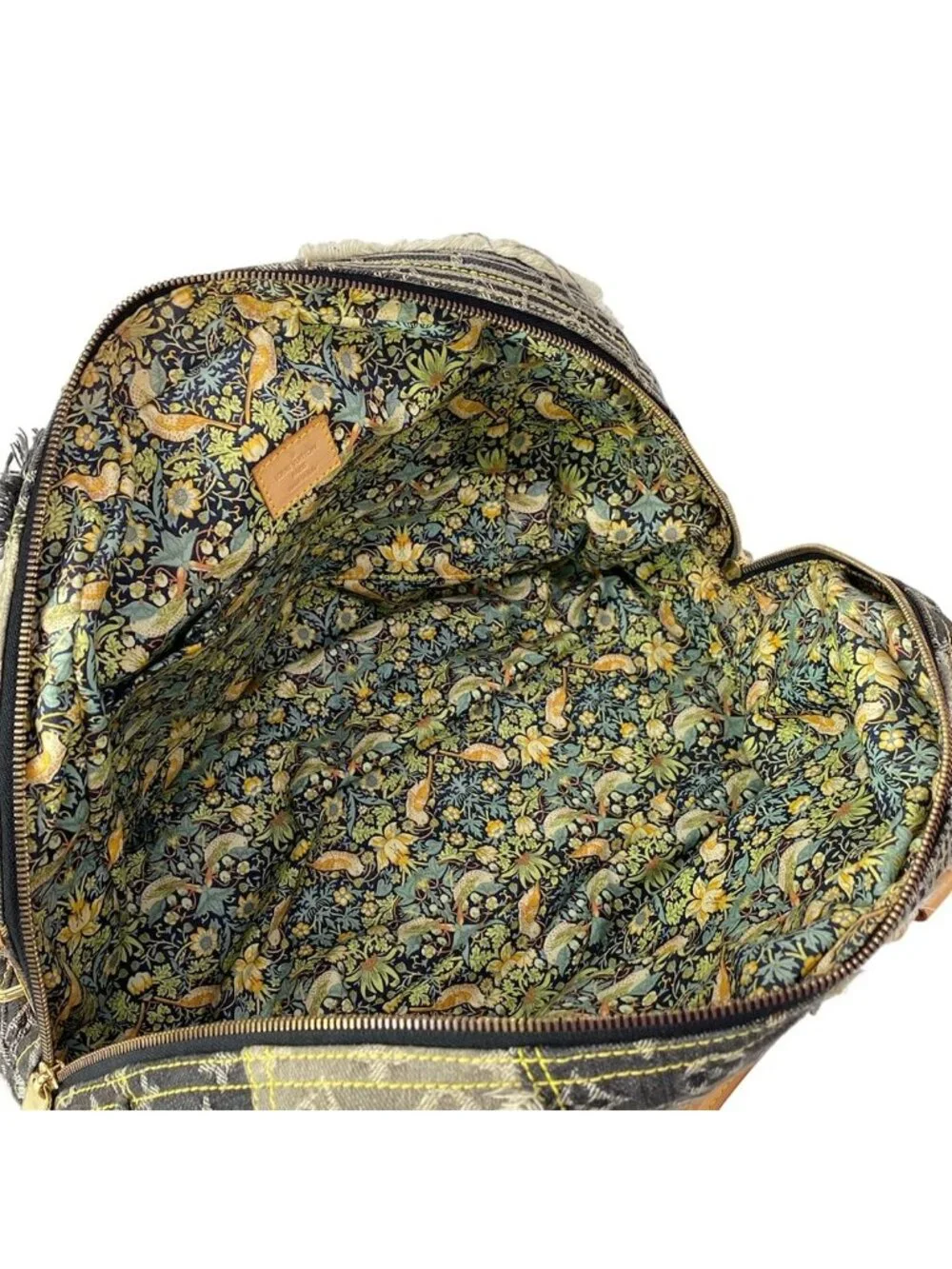 Louis Vuitton Shoulder Bag Monogram Denim Patchwork Bowie Black